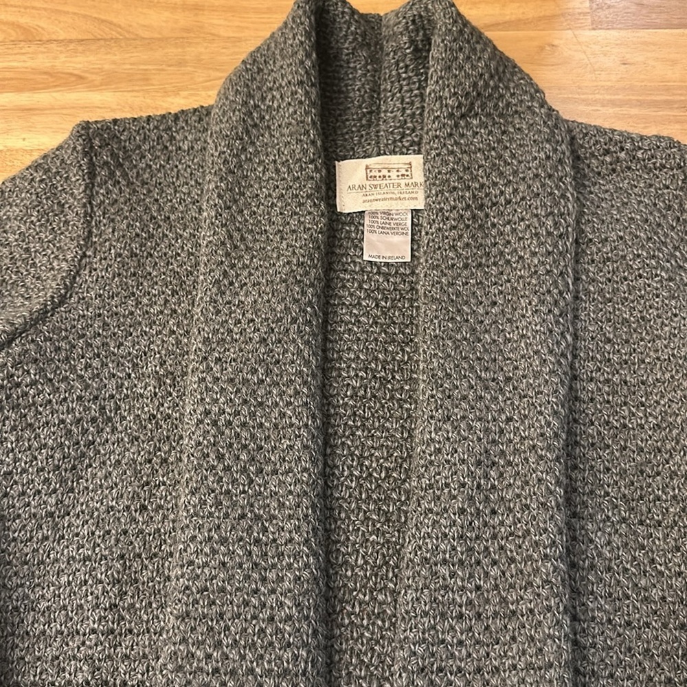 ARAN SWEATER MARKET WOOL CARDIGAN - Picture 6 of 7